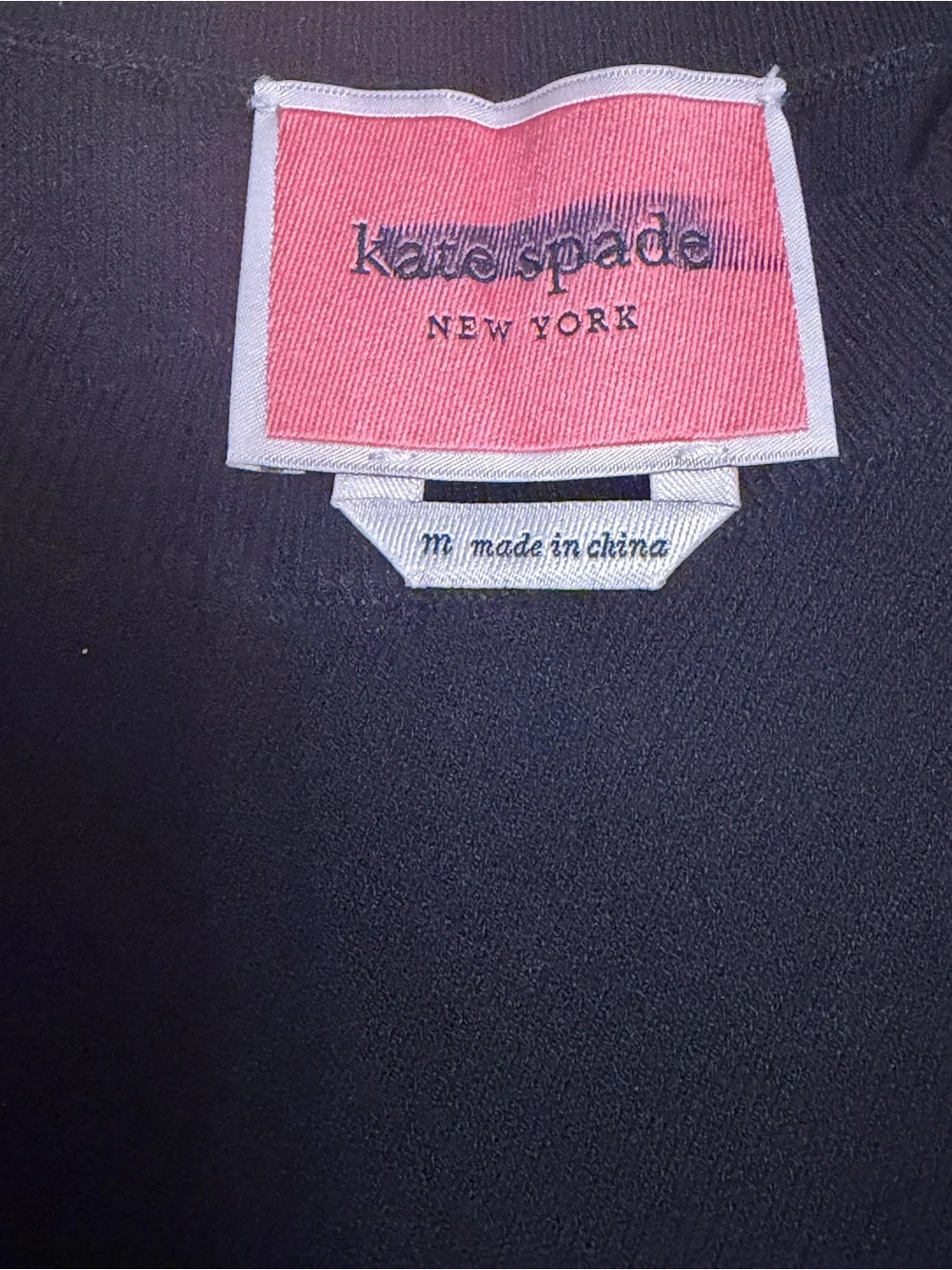 Rare Kate Spade Rainbow Pleated Sweater Midi Dress Black M NWOT
